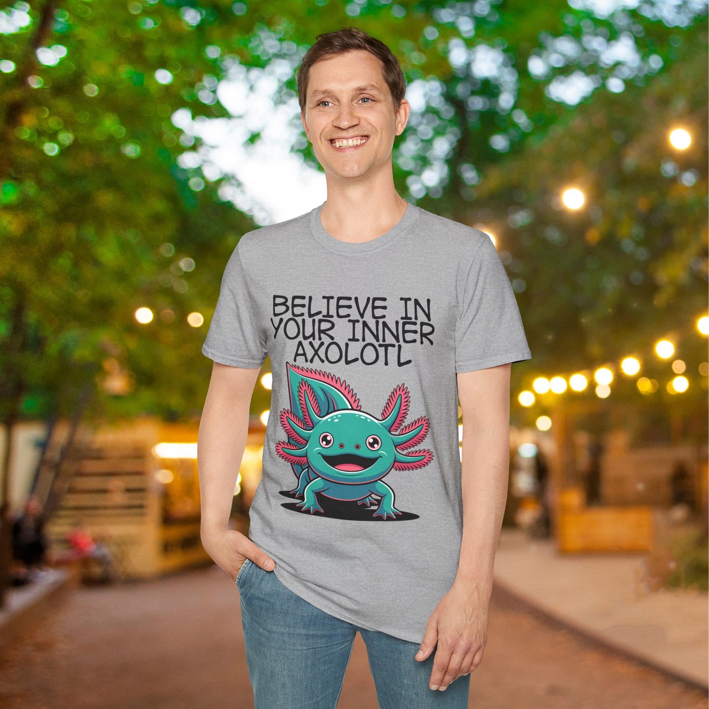 Believe In Your Inner Axolotl Adult T-shirt