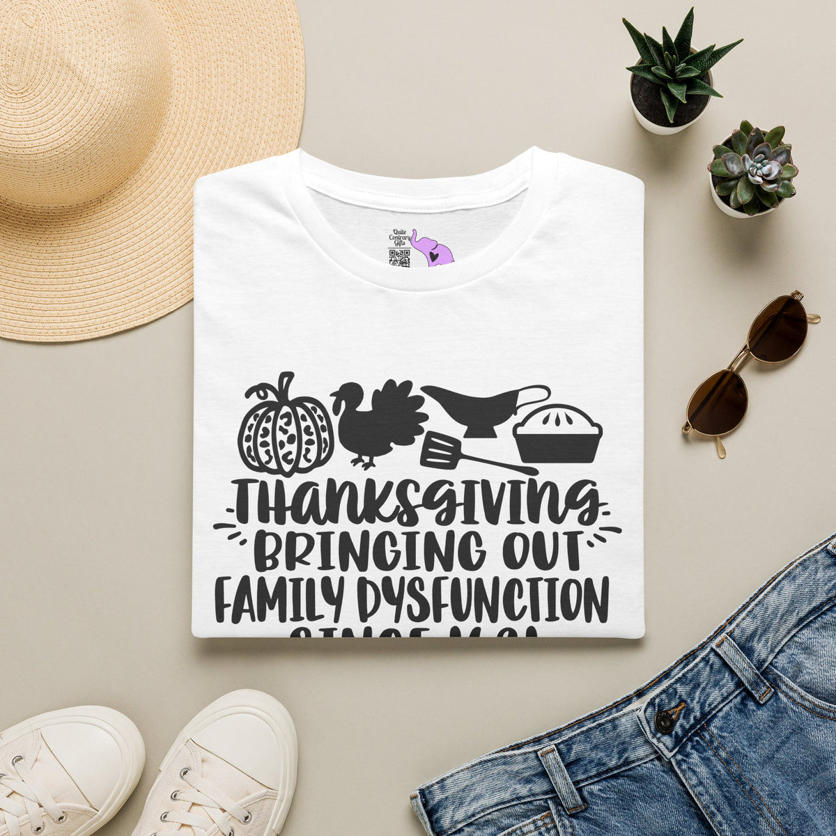 Thanksgiving Bringing Out Family Dysfunction Since 1671 Adult T-shirt