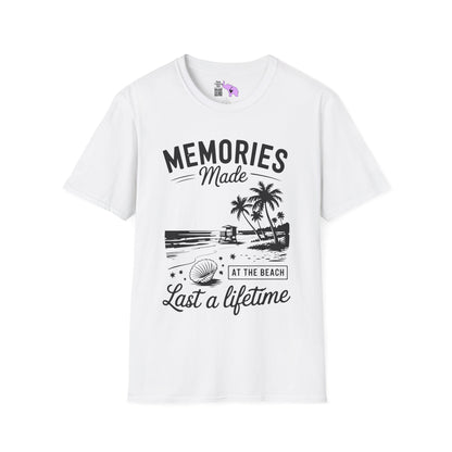 Memories Made at the Beach Last A Lifetime Adult T-shirt