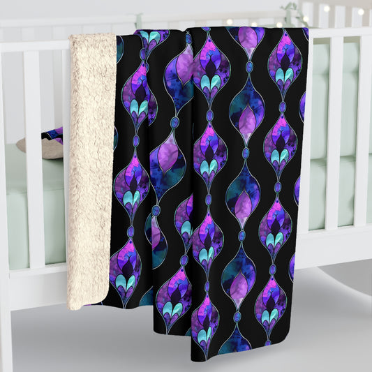 Glass Dreams Sherpa Fleece Blanket