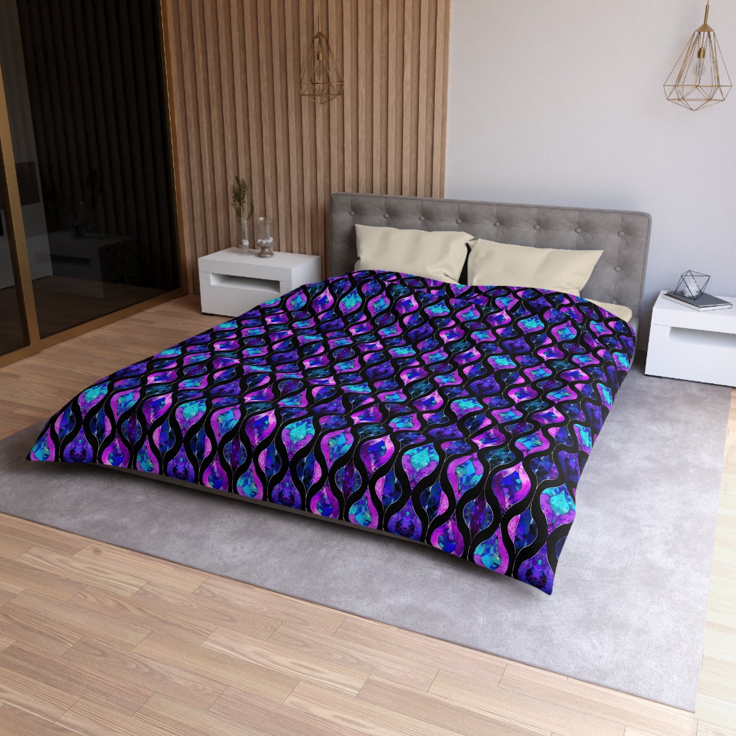 Midnight Cathedral Microfiber Duvet Cover