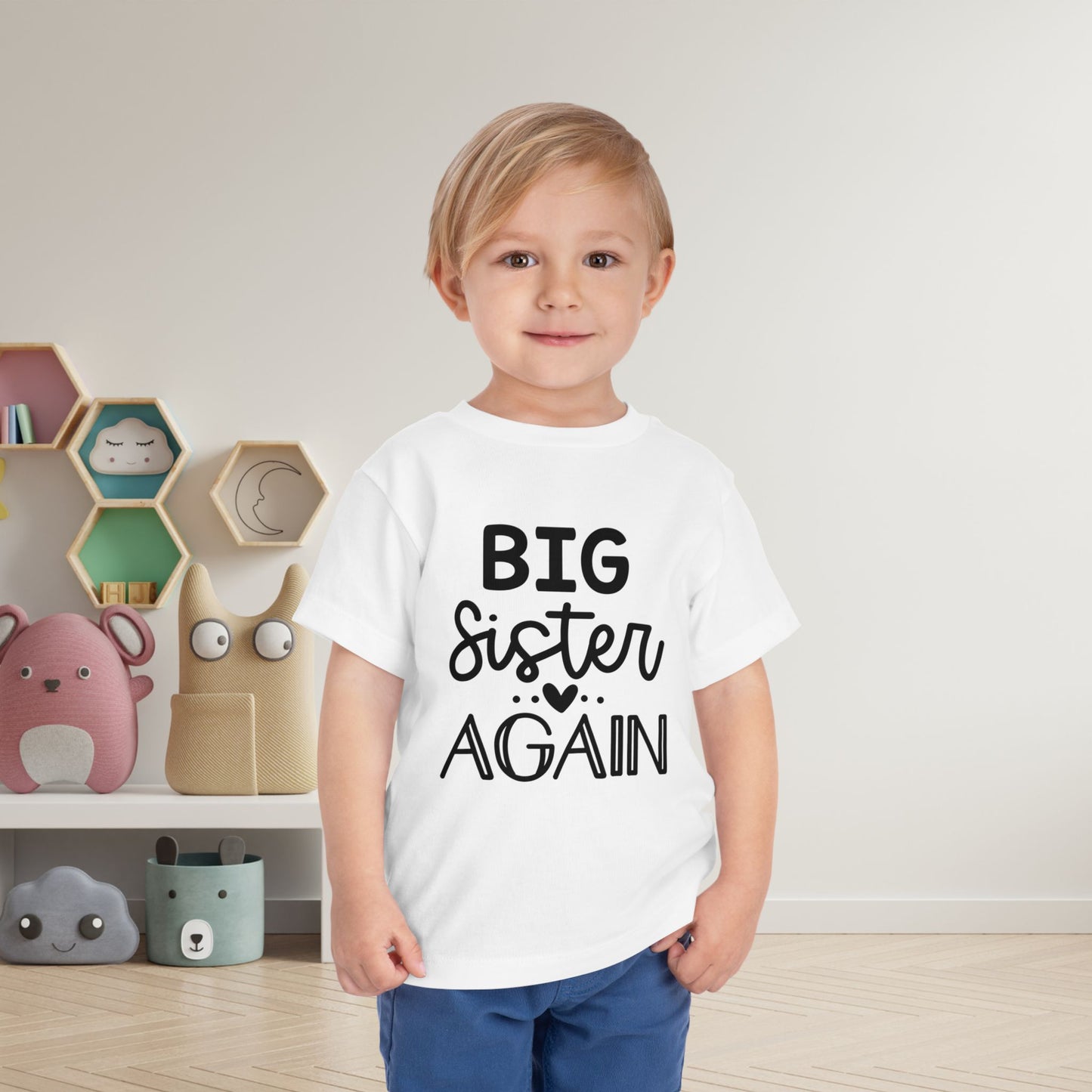 Big Sister Again Toddler Tee