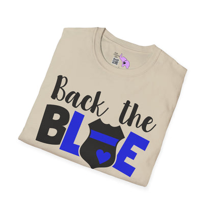 Back The Blue (Badge) Adult T-shirt
