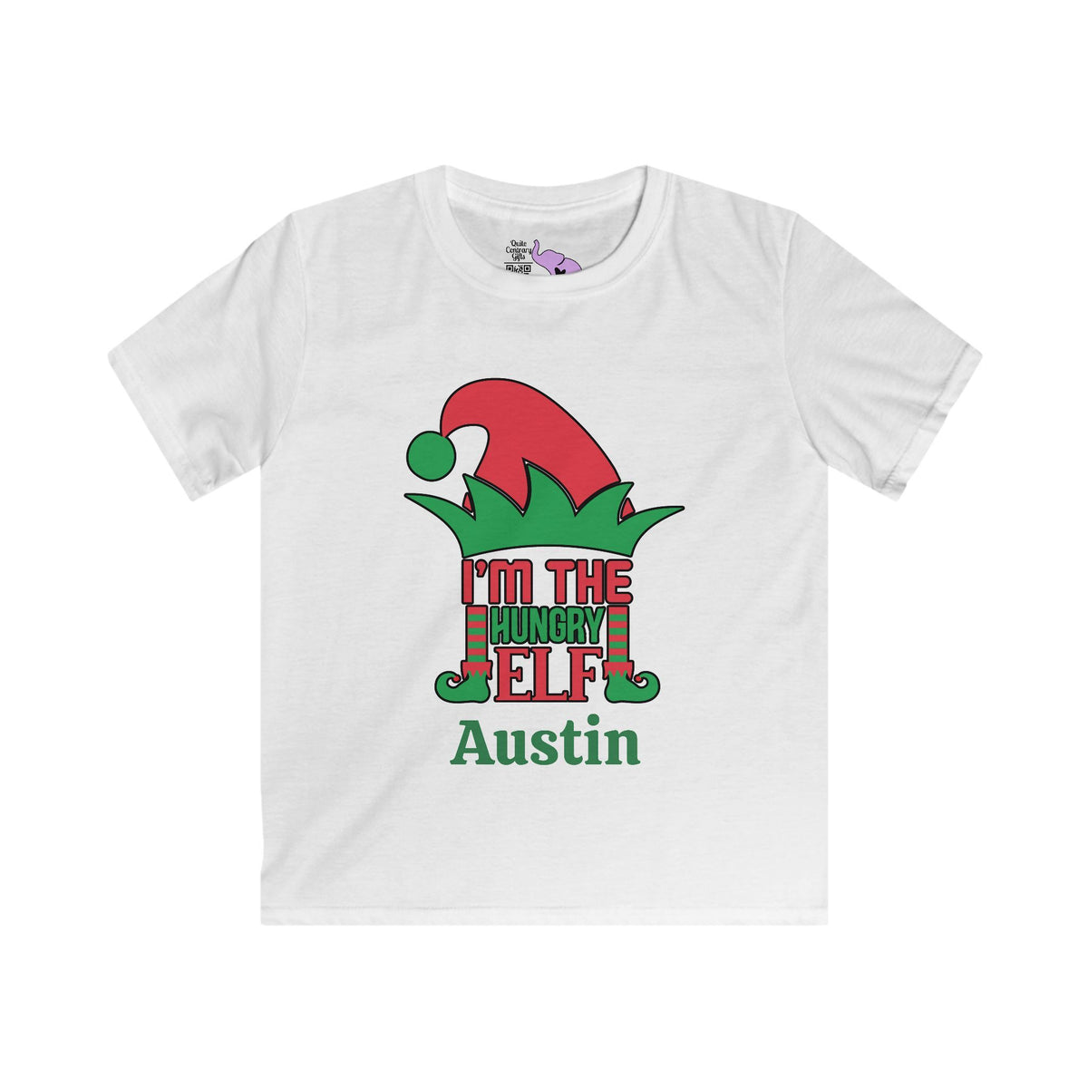 I'm The Hungry Elf Personalized Youth Softstyle Tee