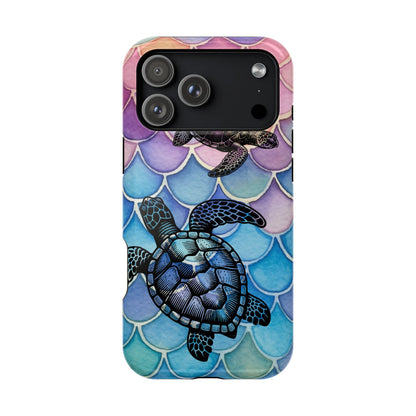 Sea Turtle Silhouette MagSafe® Compatible Tough Case for iPhone