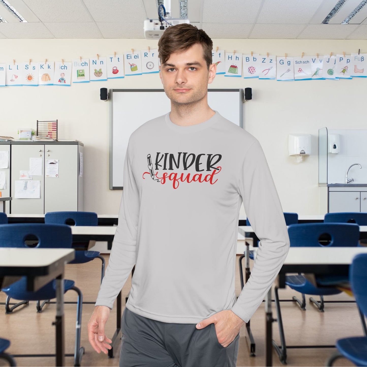 Kinder Squad Adult Long Sleeve Tee