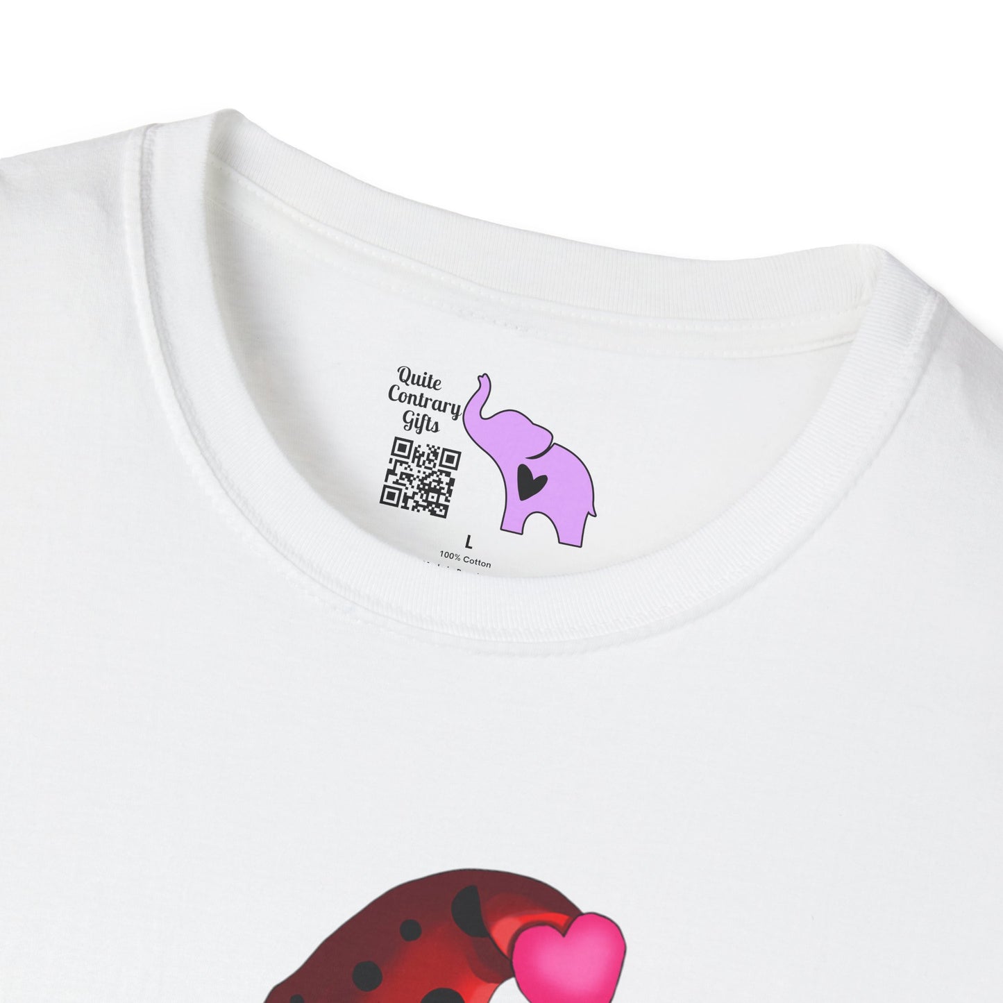 Let It Be Valentine Gnome Peace Sign Adult T-shirt