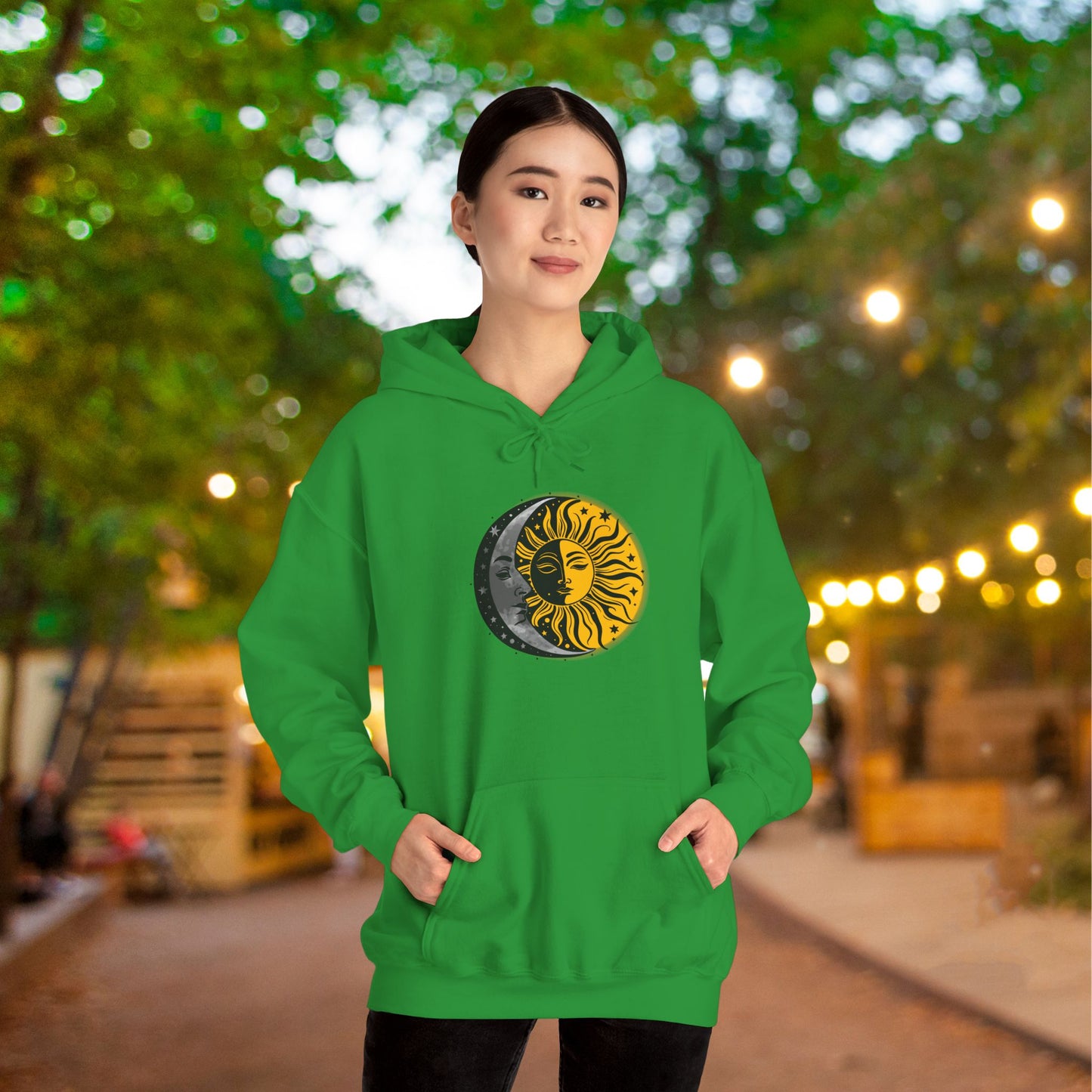 Sun Moon Stars Heavy Blend™ Hooded Sweatshirt