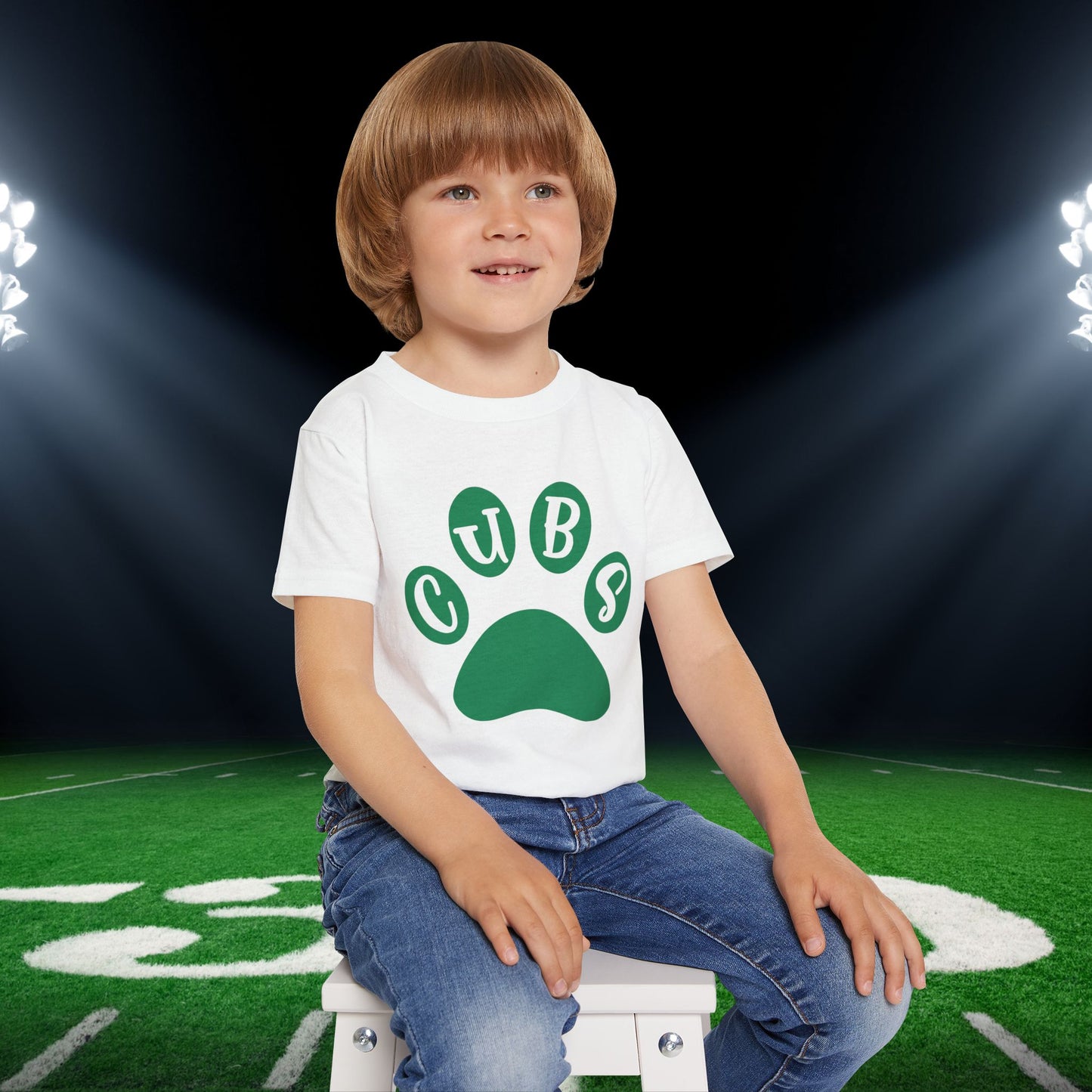 Brenham Cub Tracks Heavy Cotton™ Toddler T-shirt