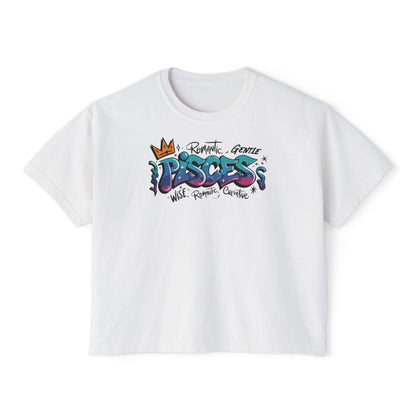 Pisces Street Art Women's Boxy Tee