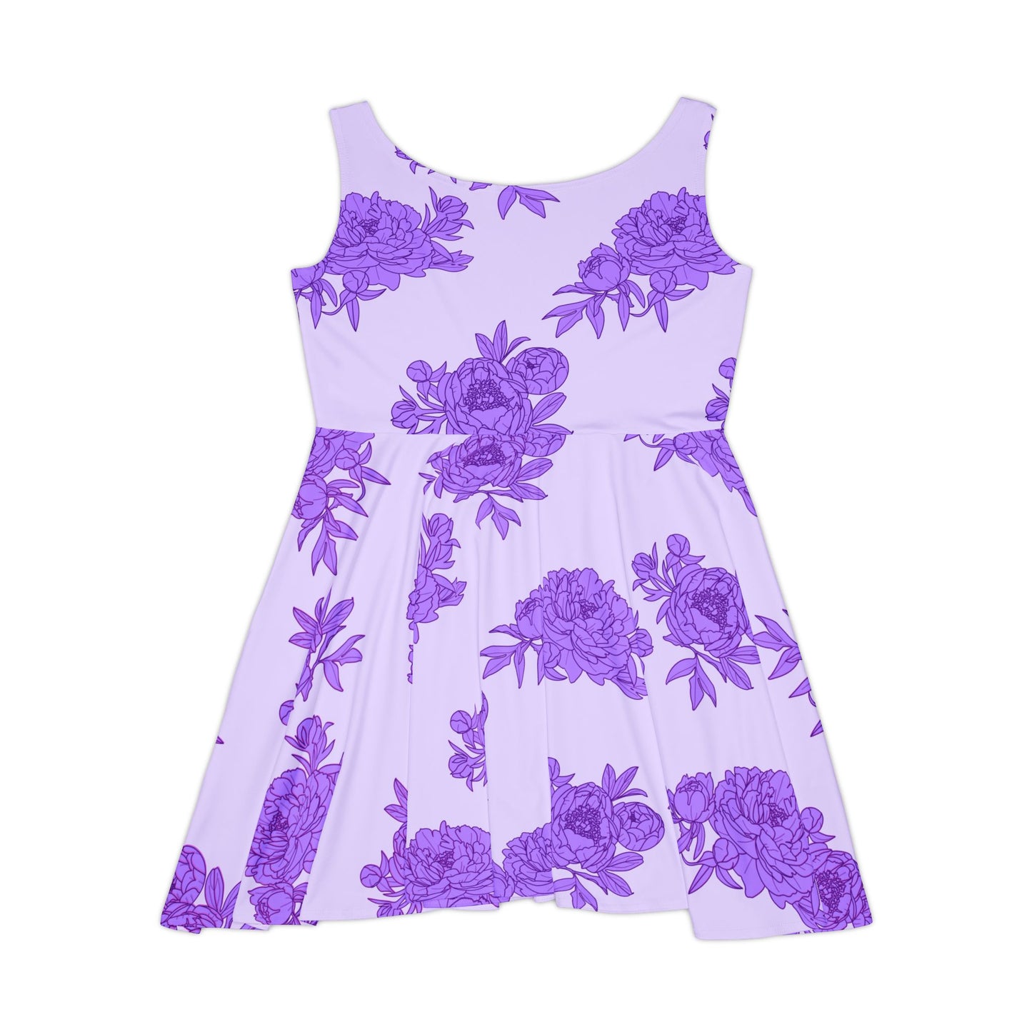 Royal Orchid Peonies Women's Skater Dress