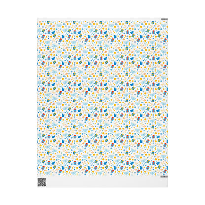 Blessings & Light Hanukkah Wrapping Paper