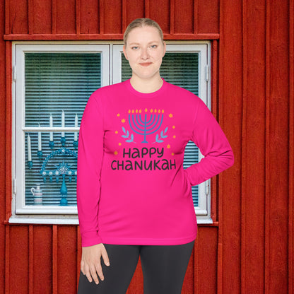 Happy Chanukah Adult Long Sleeve Tee