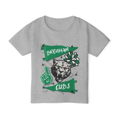 Brenham Cubs #1 Heavy Cotton™ Toddler T-shirt