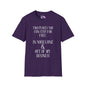 2 Places You Can Stay For Free: Your Lane & Out of My Business Adult T-shirt
