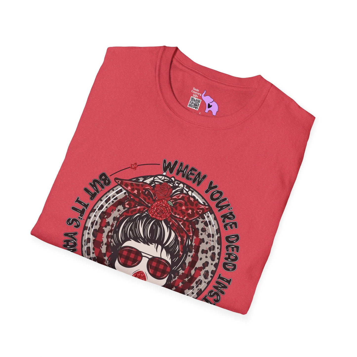 When You're Dead Inside But It's Valentine's Day Adult T-shirt