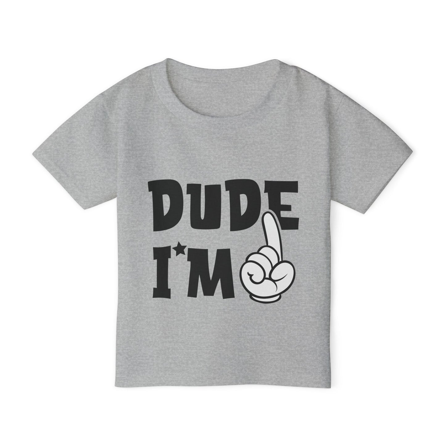 Dude I'm 1 Heavy Cotton™ Toddler T-shirt