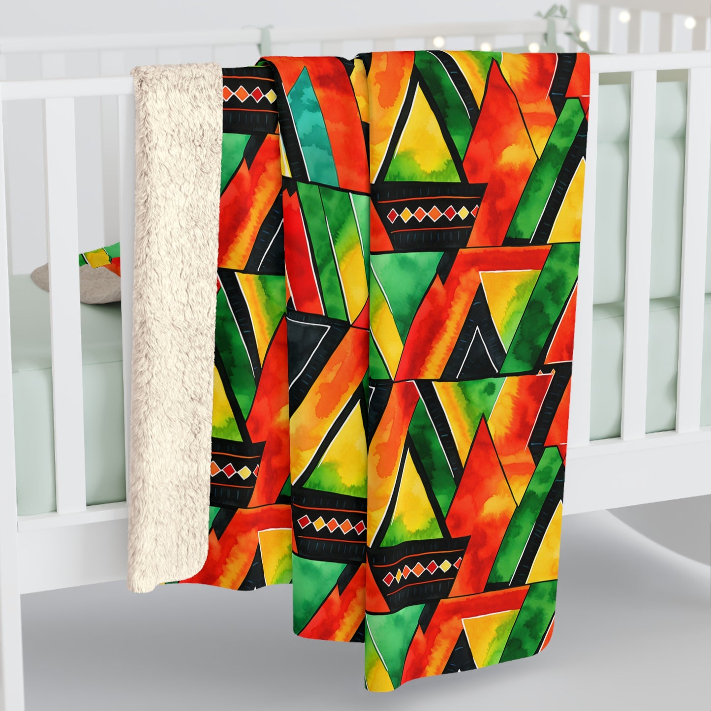 Abundance Vibes Sherpa Fleece Blanket