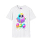 Neon Ghostly Boo Adult T-shirt