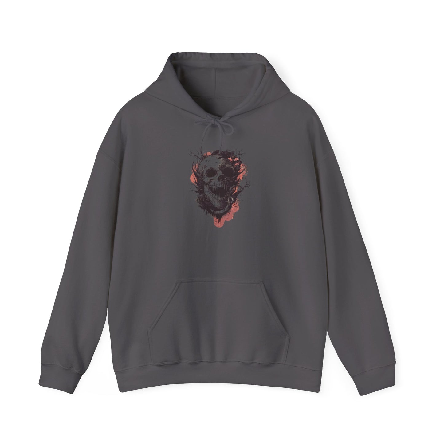 Creepy Skull in Tree Heavy Blend™ Hooded Sweatshirt