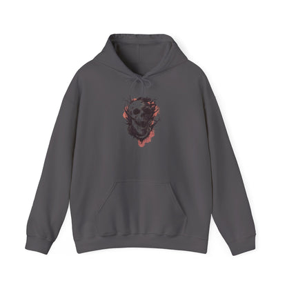 Creepy Skull in Tree Heavy Blend™ Hooded Sweatshirt