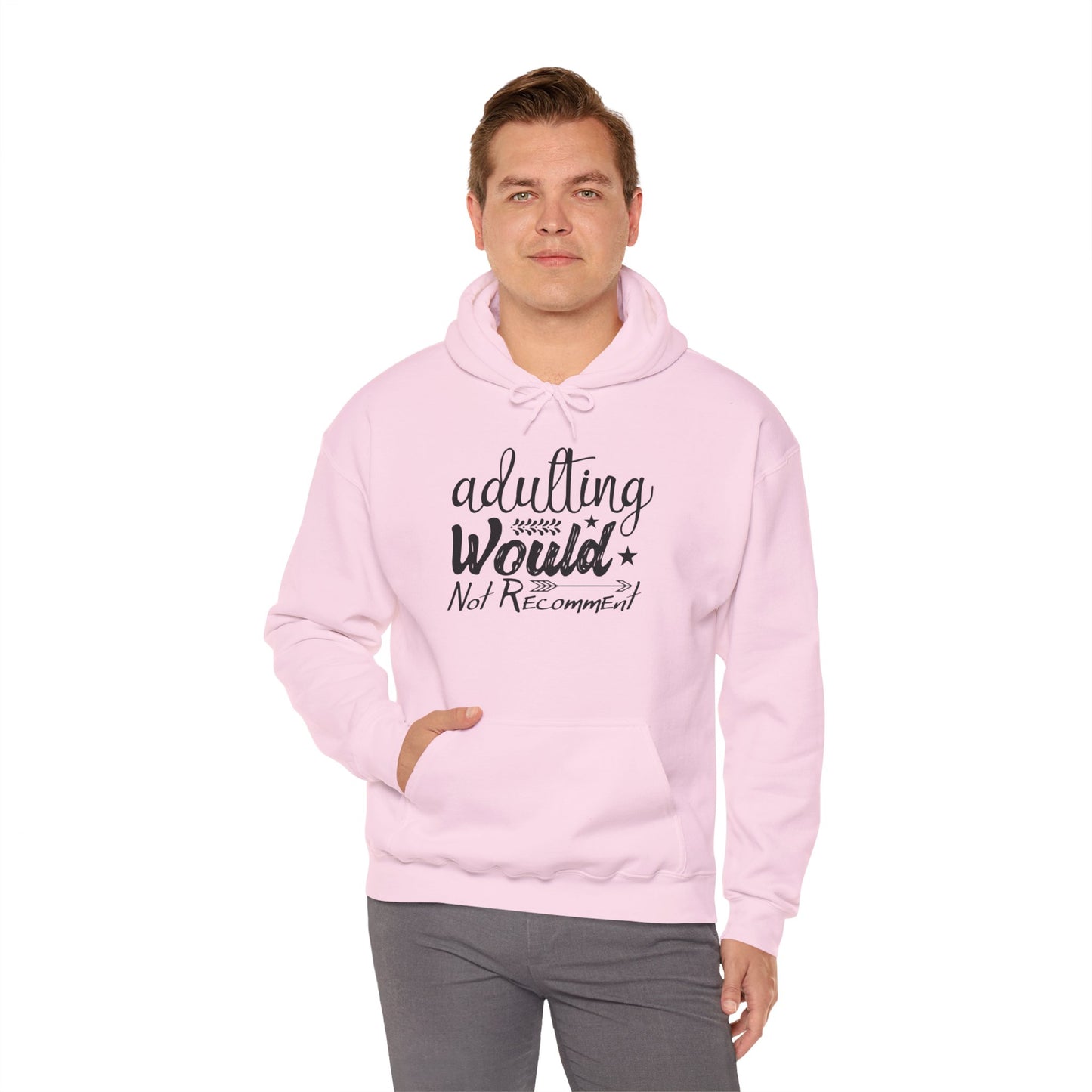 Adulting Would Not Recommend Heavy Blend™ Hooded Sweatshirt