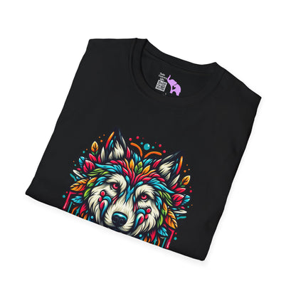 Colorful Wolf 2 Adult T-shirt
