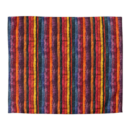 Vertical Vibes Microfiber Duvet Cover