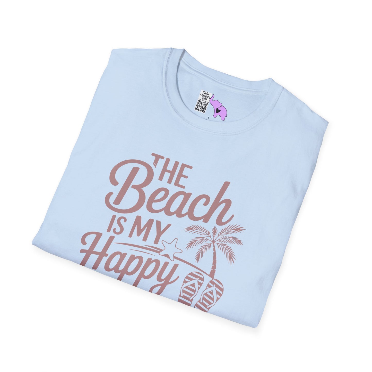 The Beach Is My Happy Place Adult T-shirt