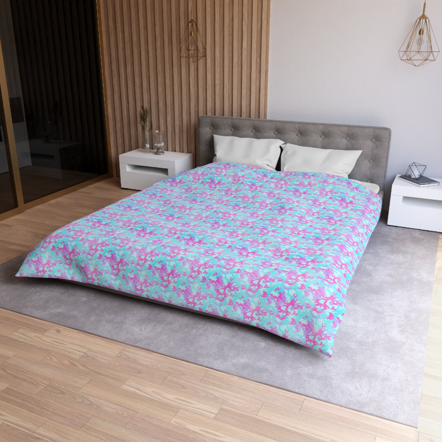 Cotton Candy Camo Duvet Bedding Set