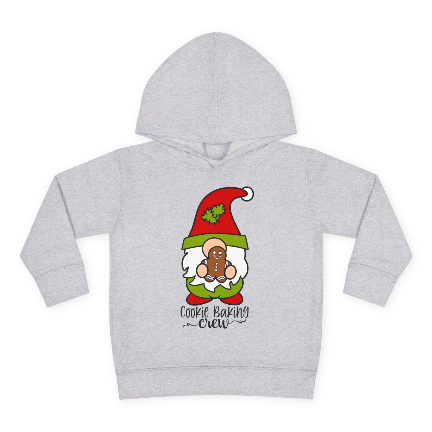 Cookie Baking Crew Gnome Toddler Pullover Fleece Hoodie