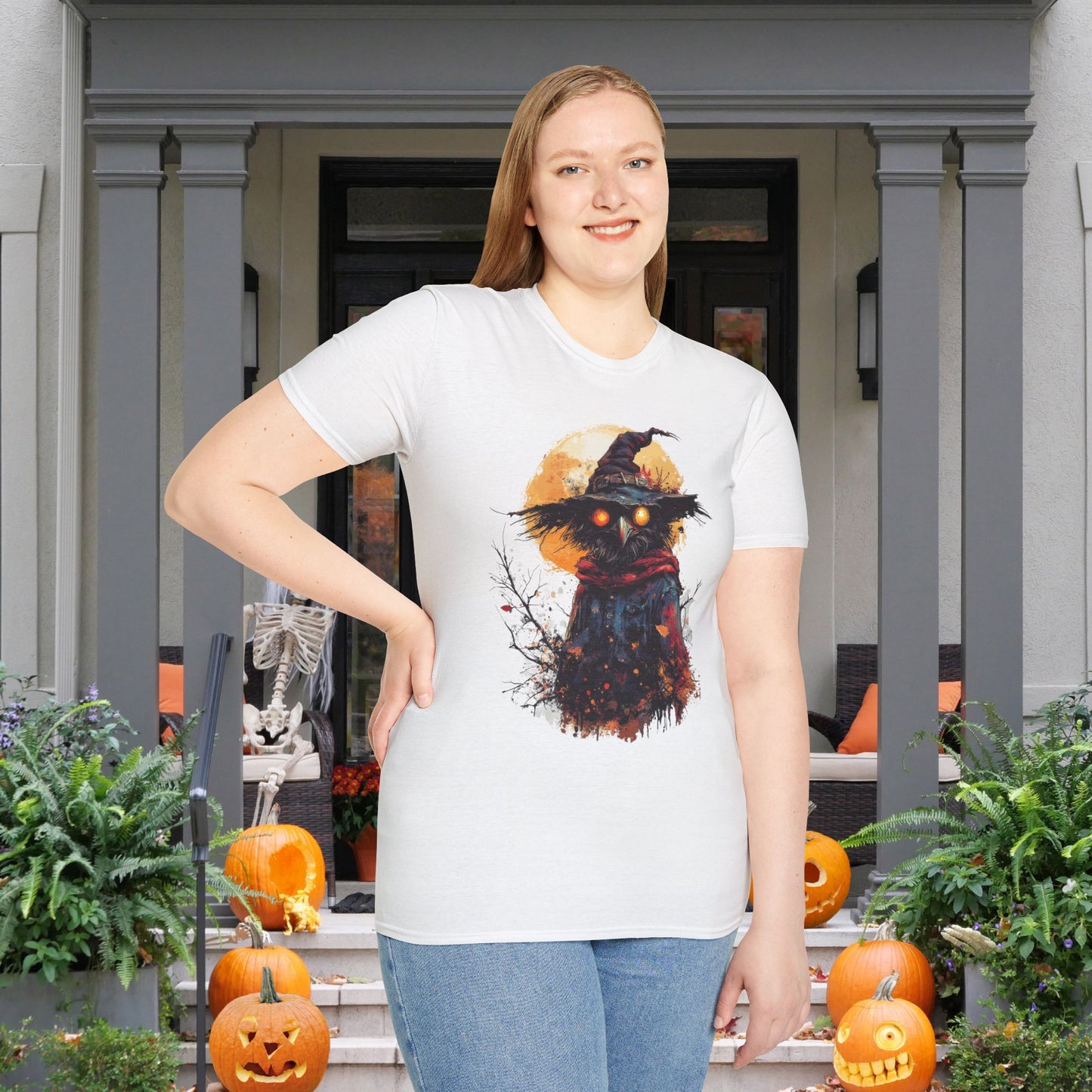 Halloween Scarecrow Adult T-shirt