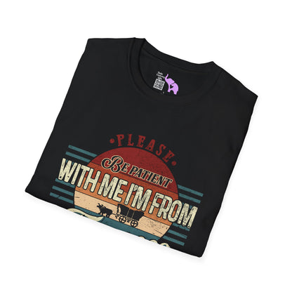 Please Be Patient With Me I'm From The 1900's (Retro Western) Adult T-shirt