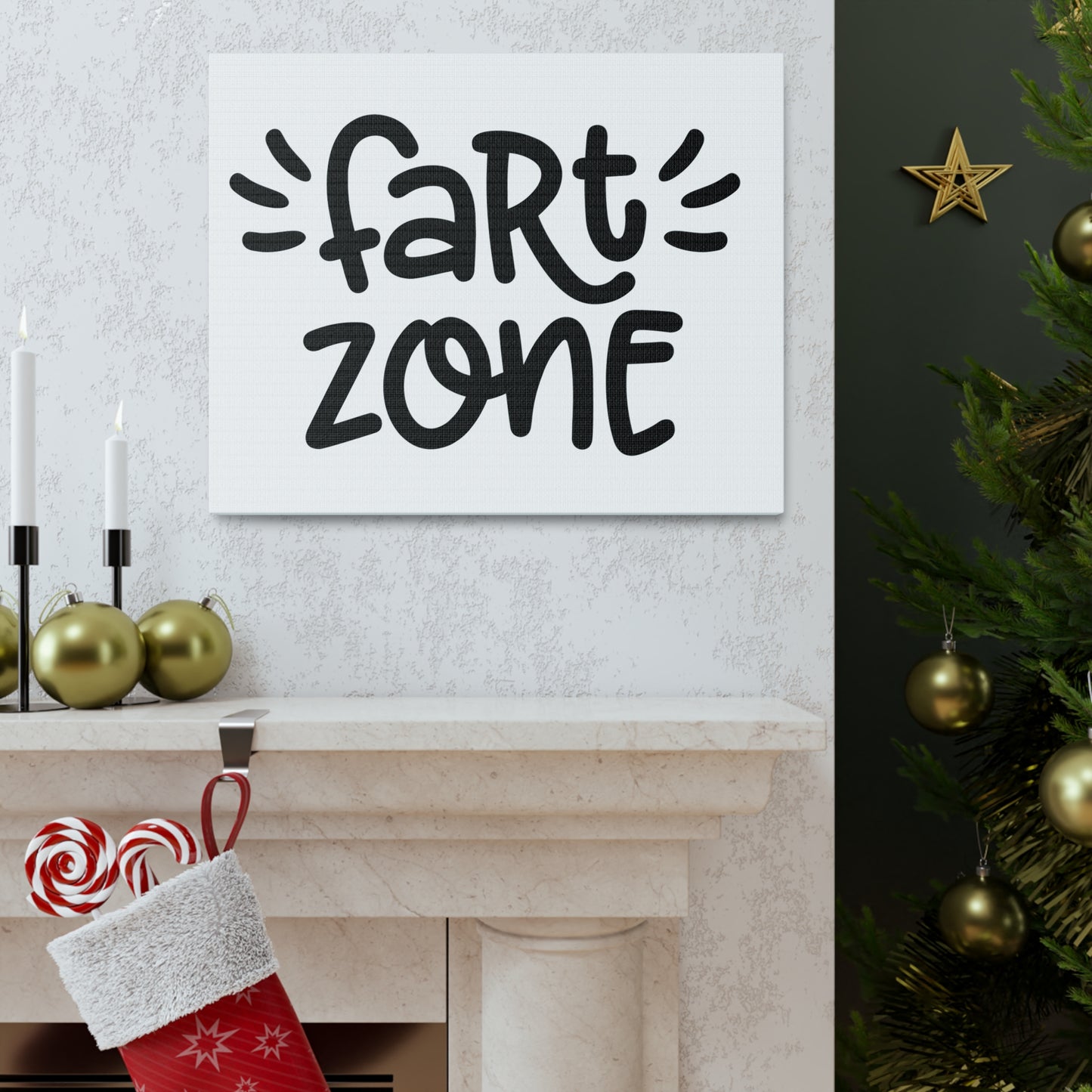 Fart Zone Canvas Horizontal Wraps w/o Frame