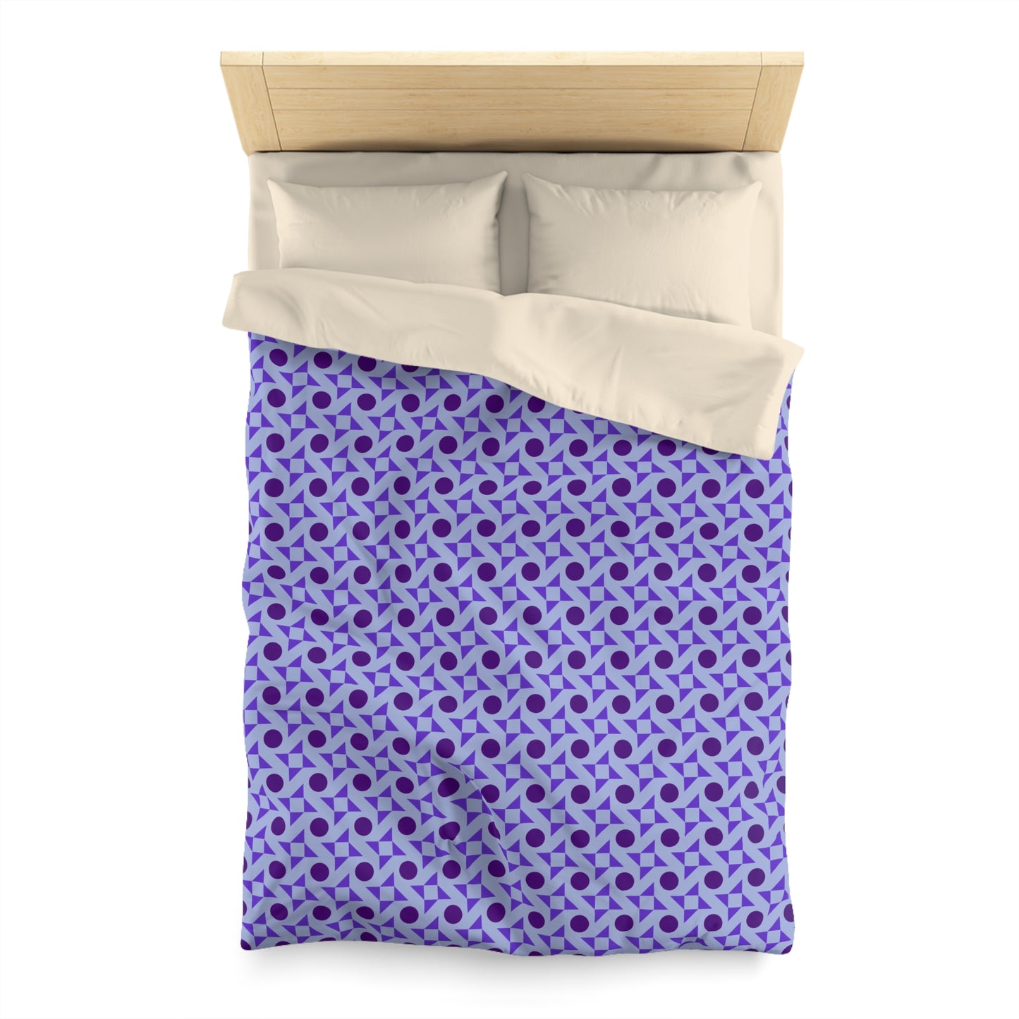 Violet Pinwheels Microfiber Duvet Cover