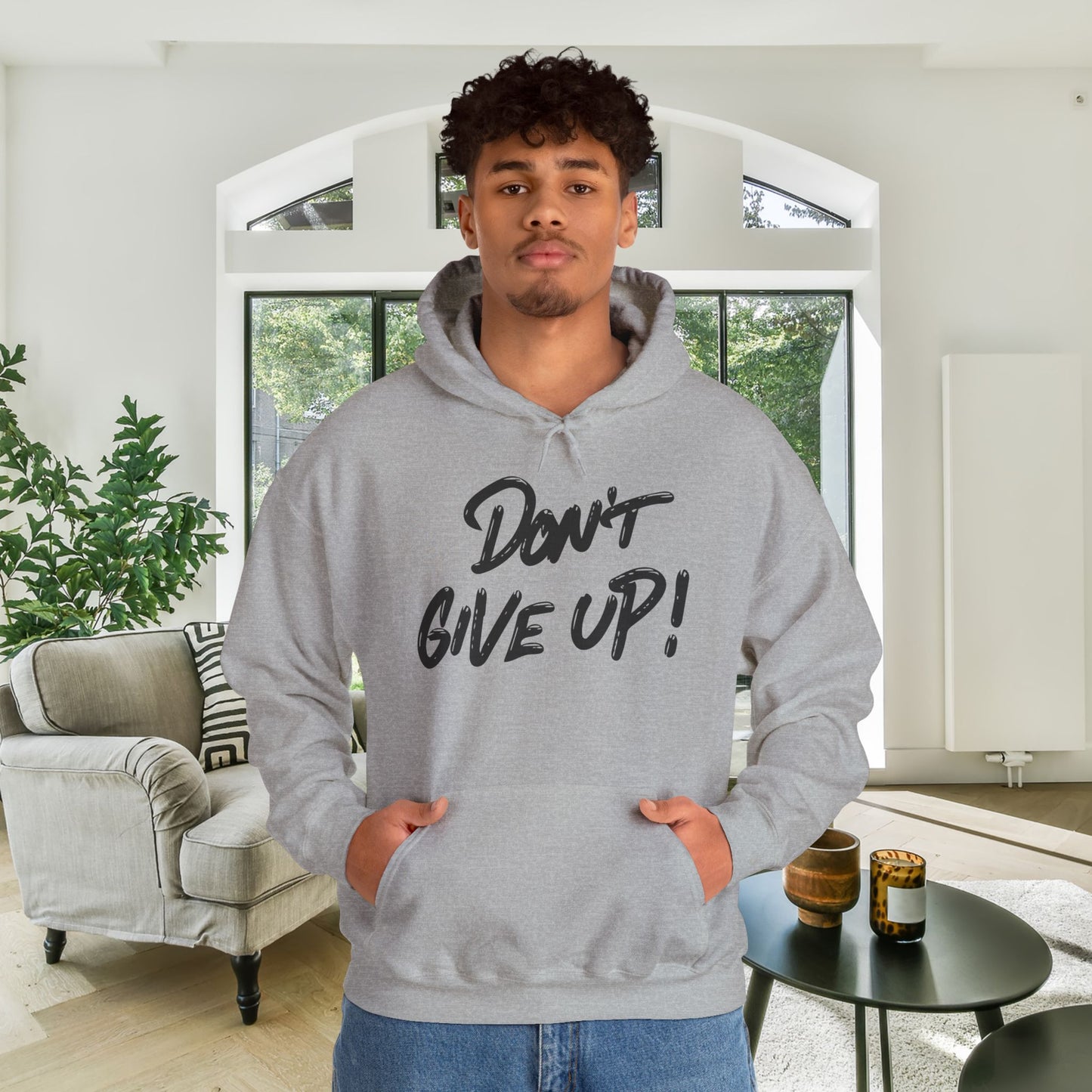 Don't Give Up Heavy Blend™ Hooded Sweatshirt