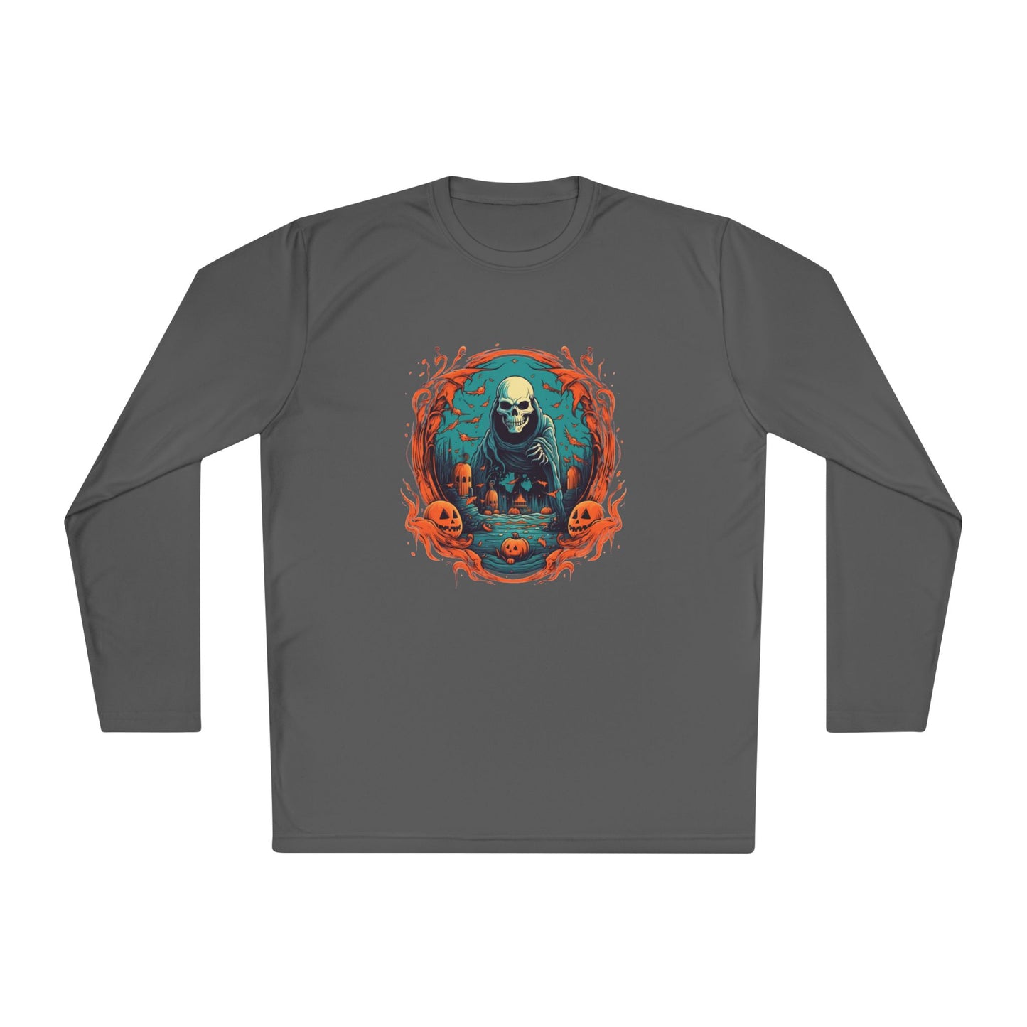 Creepy Ghost 3 Adult Long Sleeve Tee