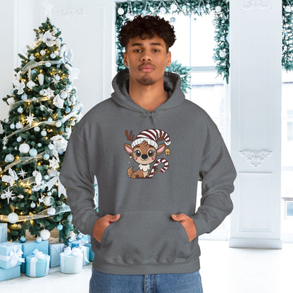 Santa's Little Deer Adult Heavy Blend™ Hoodie