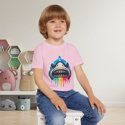 Colorful Shark Heavy Cotton™ Toddler T-shirt