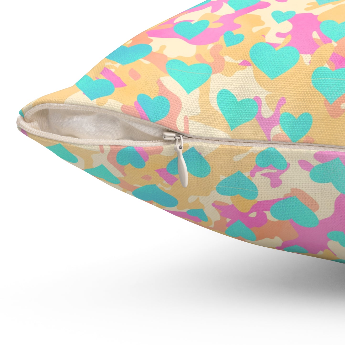 Sweetheart Camo Throw Pillow