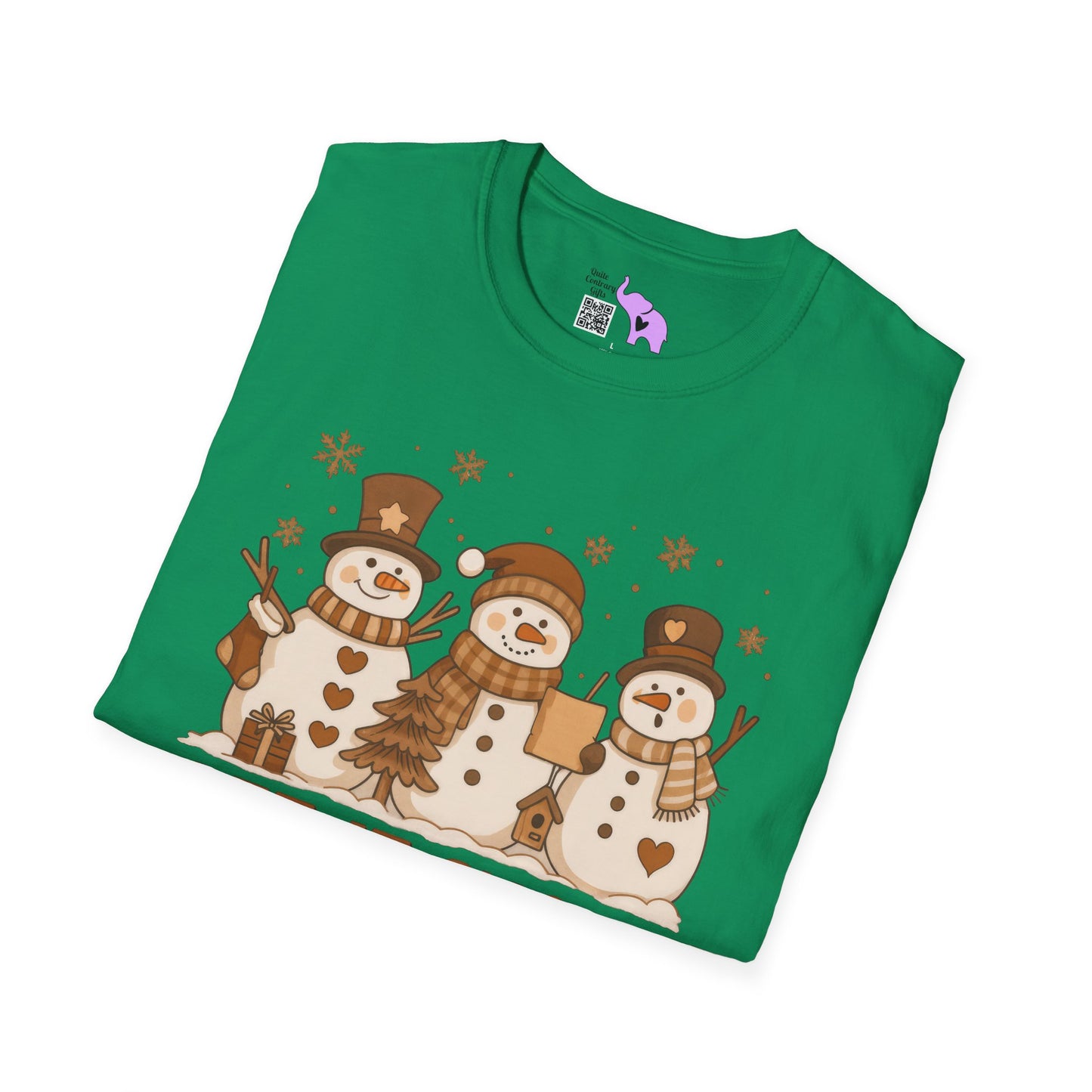 Let It Snow (Snowmen Trio) Adult T-shirt