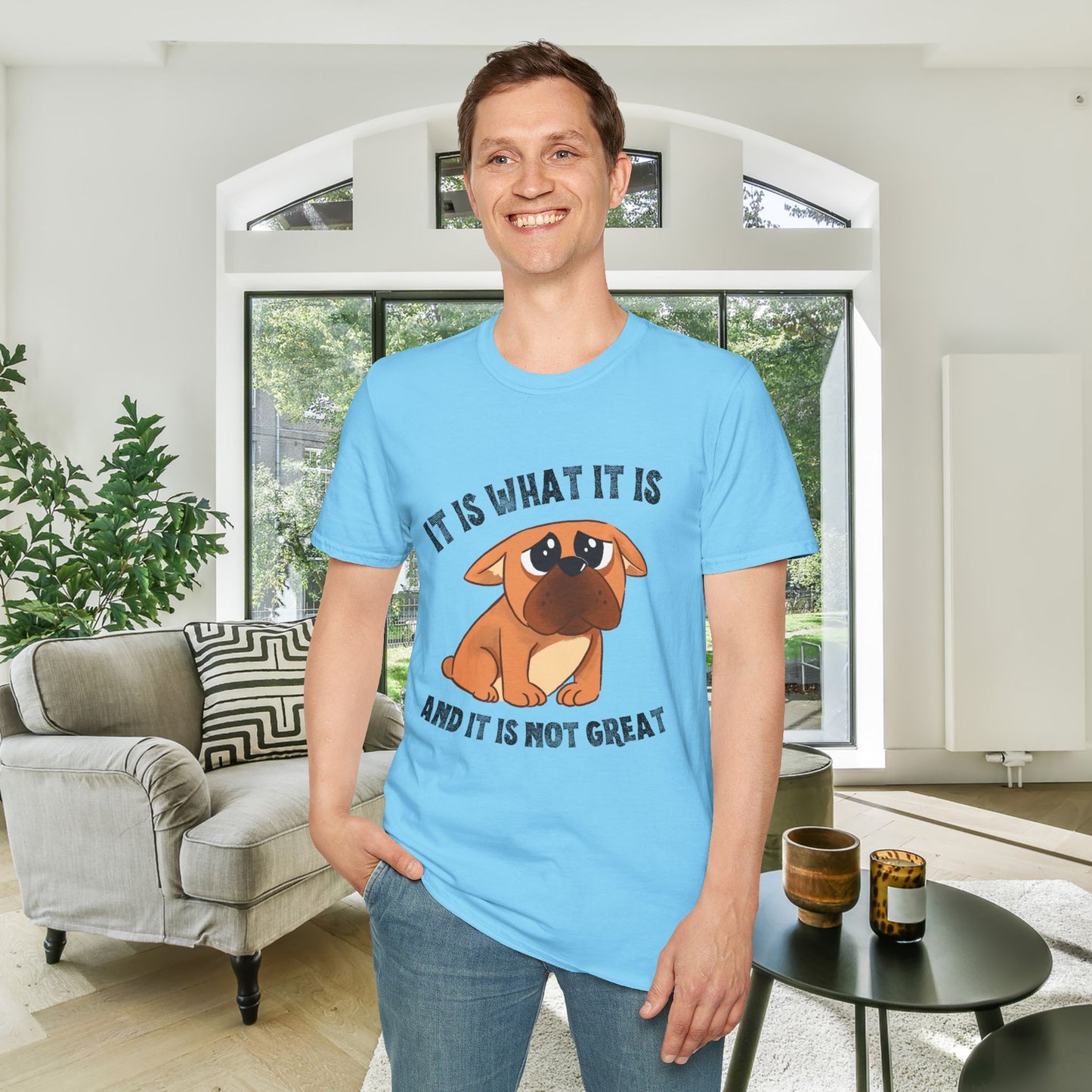 It Is What It Is And It's Not Great (Dog) Adult T-shirt