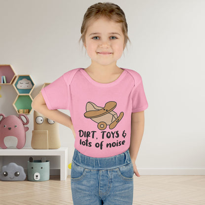 Dirt, Toys, & Lots of Noise Baby Rib Bodysuit