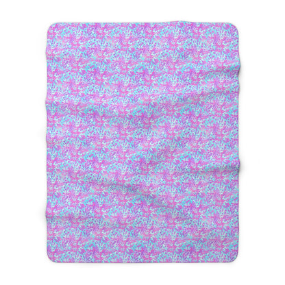 Sweet Berry Bloom Fleece Blanket