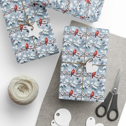 Cardinals in the Snow Wrapping Paper