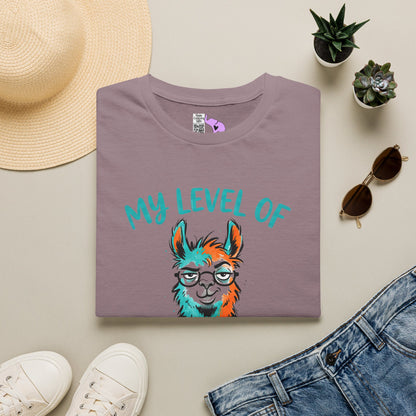 ""My Level of Sarcasm Depends on Your Level of Stupidity (Llama) Adult T-shirt