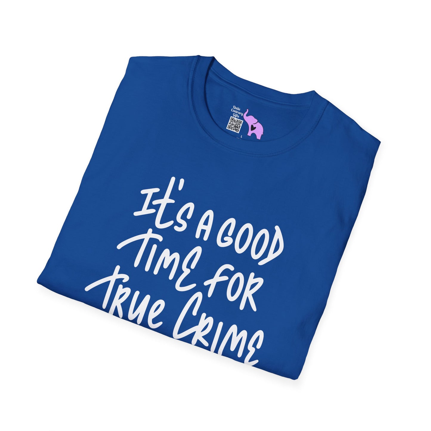 It's A Good Time For True Crime (Gun) Adult T-shirt