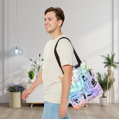 Colorful Chapters Canvas Tote Bag