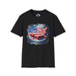 America-Shaped Happy 250th Birthday Cake Adult T-shirt