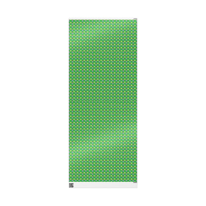 Blue Ornament Green Paper Custom Wrapping Paper (Suzie)